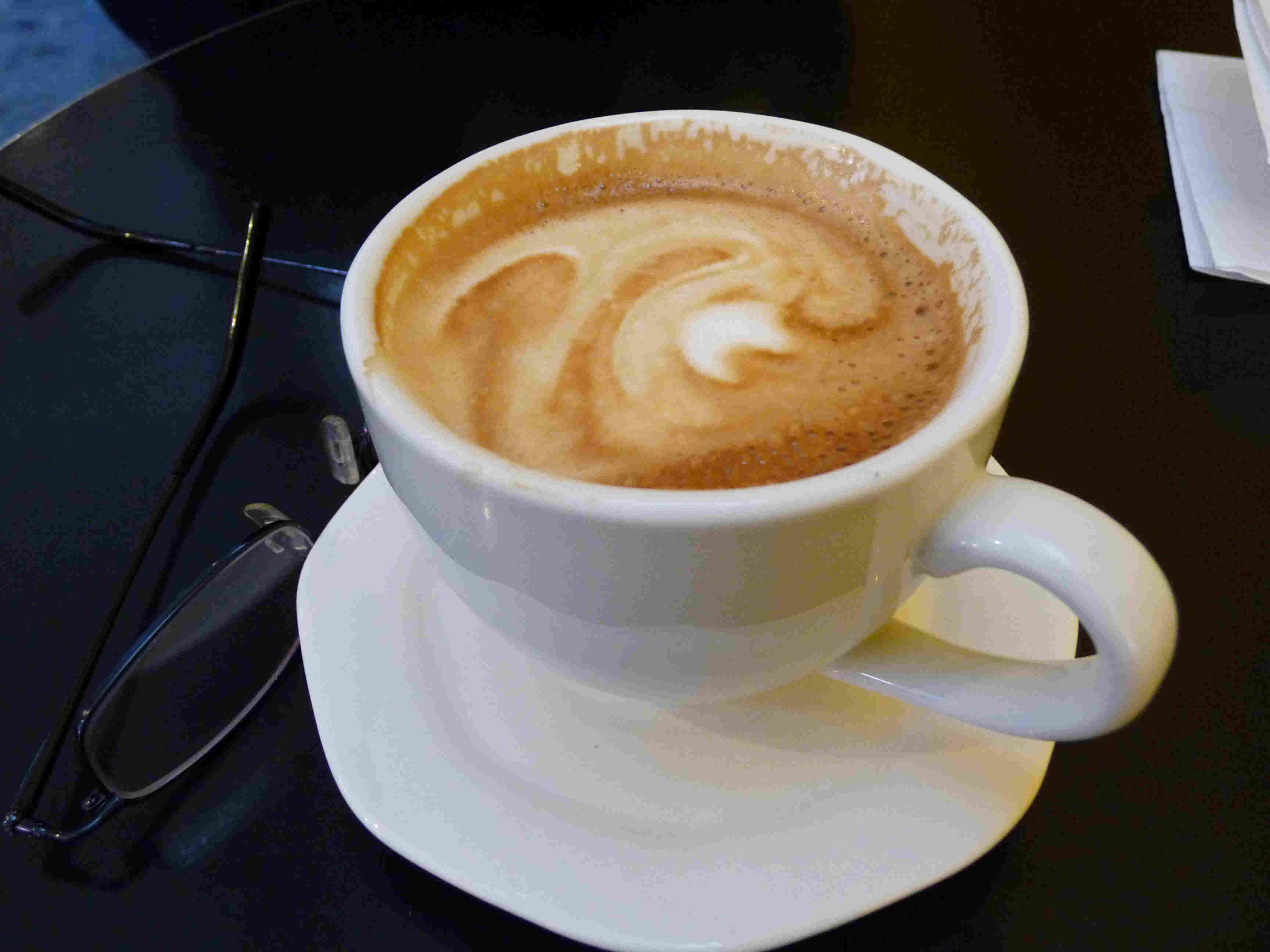 I couldn’t resist taking a sip before the picture…