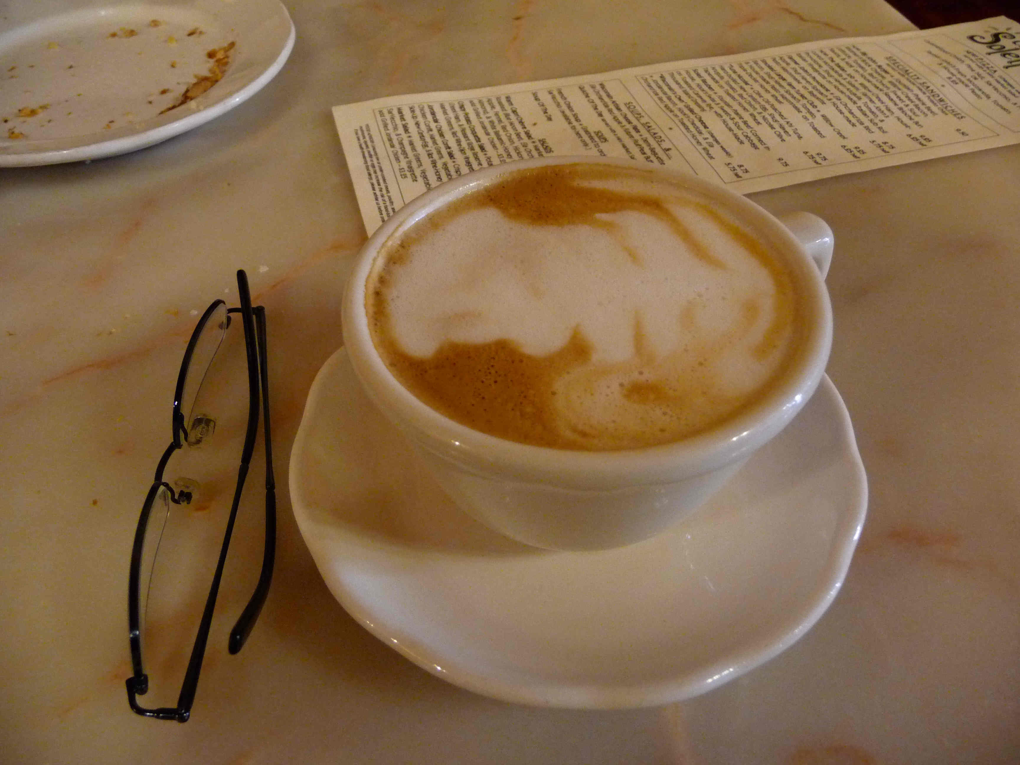 There seems to be some sort of design in the foam…though I’m not sure what it is…